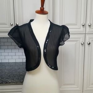 Black Sheer Dress Shrug